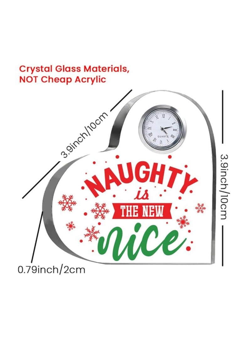 Christmas Heart-Shaped Crystal Clock Gift-Thoughtful Presents Gifts For Your Friends And Family - Image 4