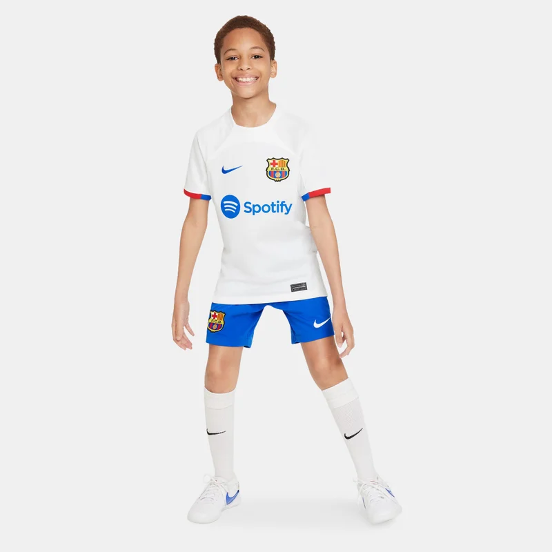 Nike Kids' FC Barcelona Dri-FIT Stadium Away Football Jersey - 2023/24 (Older Kids)