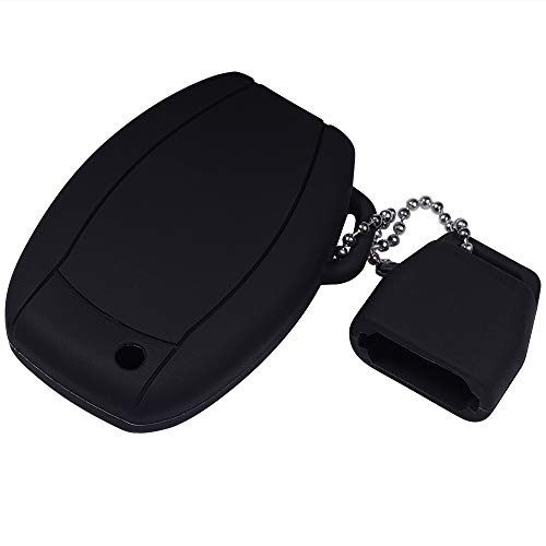 Lcyam Soft Silicone Rubber Key Fob Cover Case for Mercedes Benz C E M S CLS CLK GLK GLC G Class CLA GLK350 GLA 250 C300 AMG 2019 GLC 300 (Black) - Image 5