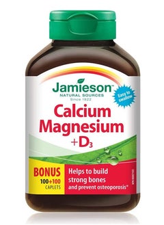 Jamieson Jamieson Calcium Magnesium and Vitamin D3 100+100 Tablets 