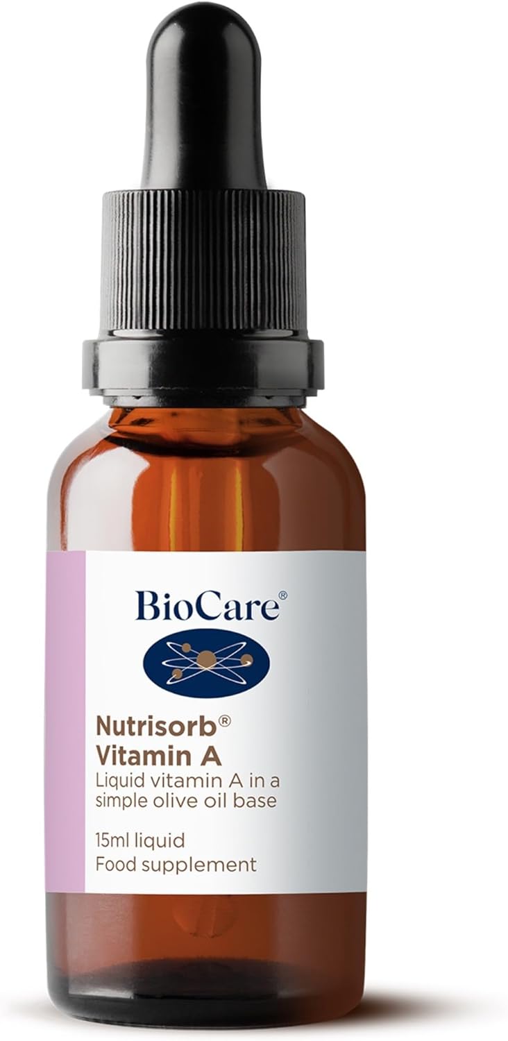 BioCare Nutrisorb Vitamin A Helps Support Immunity Healthy Skin and Vision 15ml 268 Days Supply - Image 1