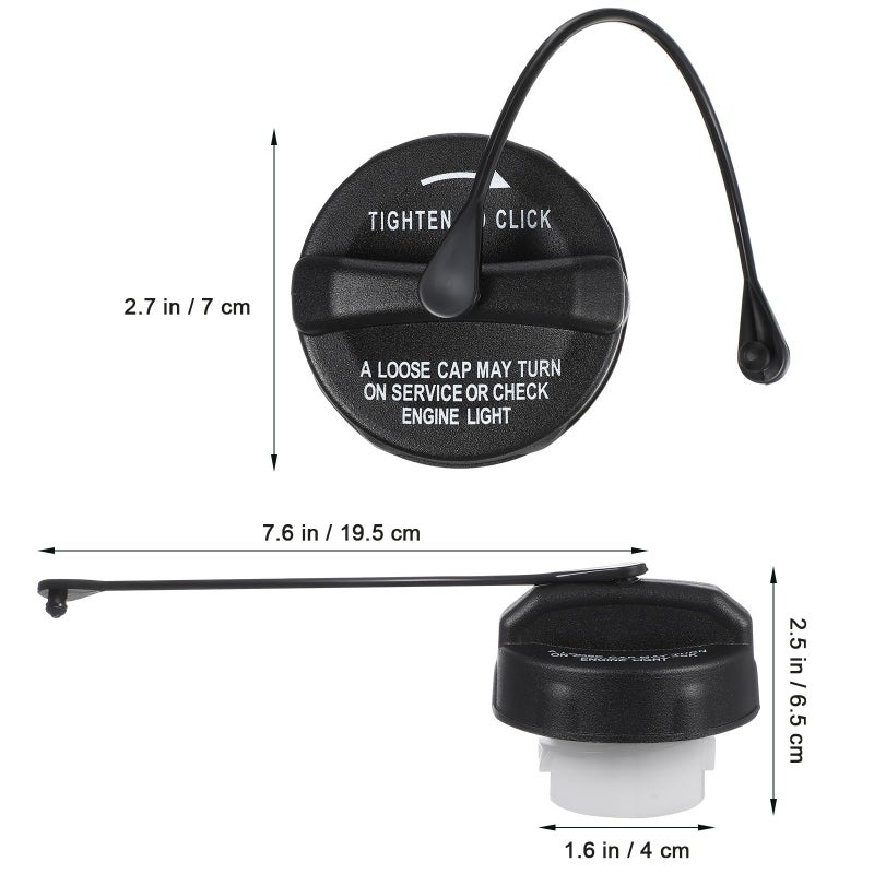 Black Fuel Tank Cap Replacement for Off Road SUV Cars Automotive Gas Filler - Image 3