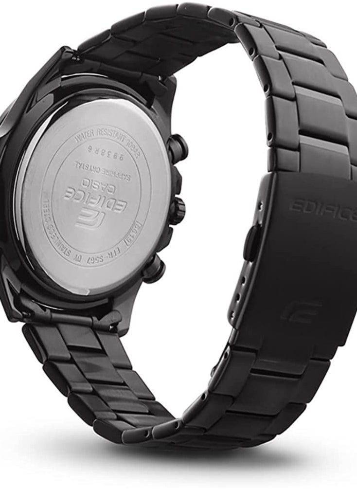 Casio Edifice Men's Standard Stainless Steel Chronograph Analog Watch, EFR-571MDC-1AVUDF
