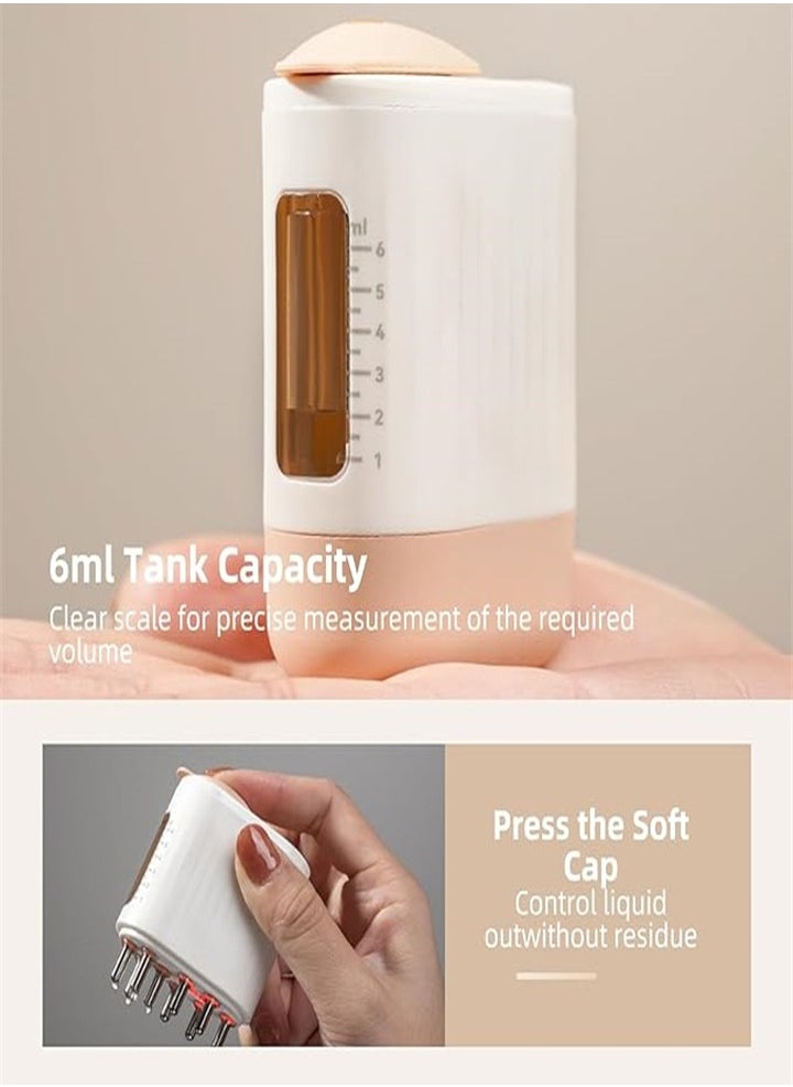 Generic 2 in 1 Electric Scalp Massager and Hair Oil Applicator, Rechargeable Waterproof Hair Massager Scalp Applicator Brush, Stress Relief  - Image 2