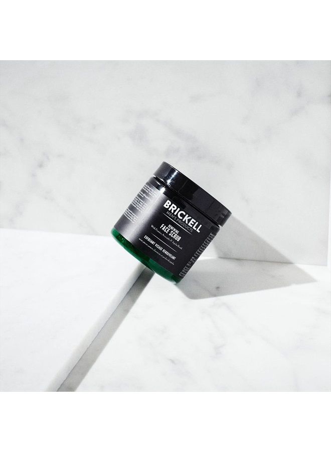 Brickell Men's Products Brickell Men's Renewing Face Scrub for Men, Natural and Organic Deep Exfoliating Facial Scrub Formulated with Jojoba Beads, Coffee Extract and Pumice, 4 Ounce, Scented - Image 3