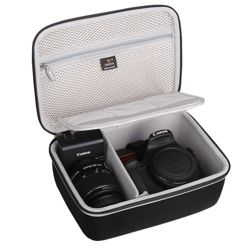 Aproca Case Compatible with Canon EOS Rebel T7, R50, R6 Mark II, R100, R50 V, R8, T6, R10, SL3, R5 Mark II, 5D Mark IV, R7, 90D, R5, T100 Camera, Portable Bag for Accessories (Case Only) - Image 1
