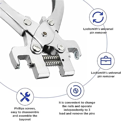 AVETUL Multifunctional Car Key Disassembling Pliers, Car Key Disassembly Plier Car Folding Remote Peg Install Flip Key Blade Pins Remover Tool for LockSmith Kit Car Keys - Image 5