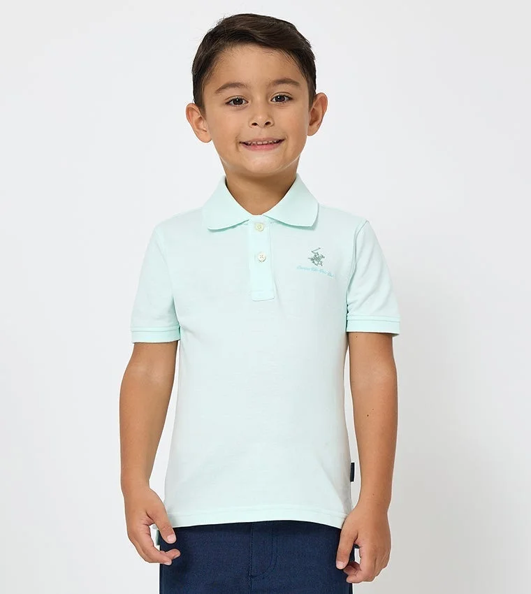 Beverly Hills Polo Club Solid Short Sleeves Polo T-Shirt