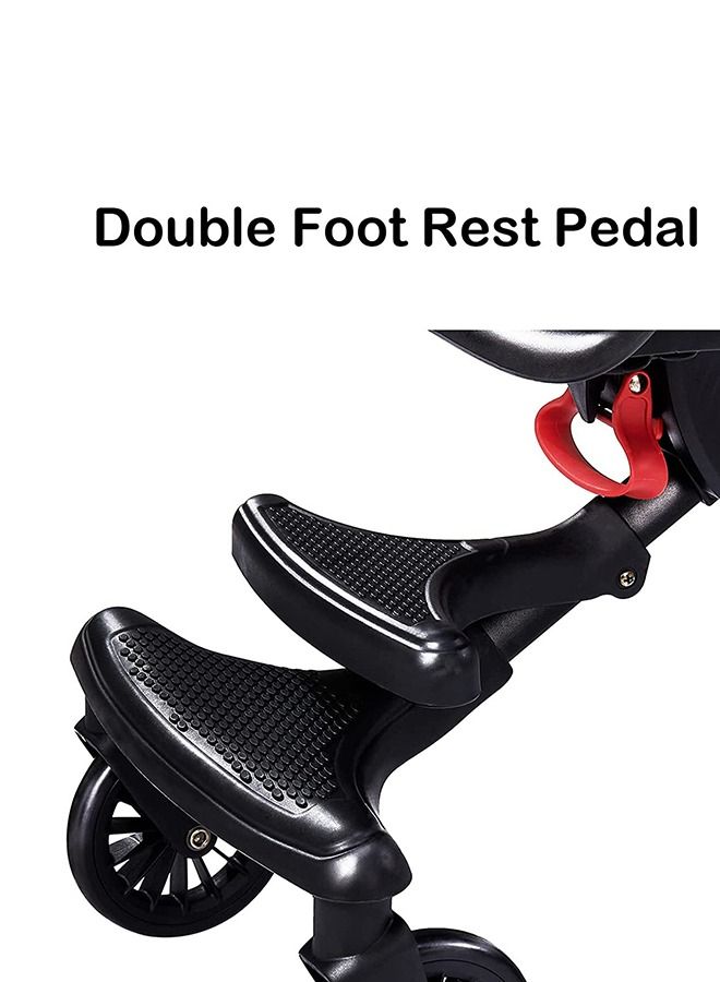 Lightweight Baby Walking Gadget, Foldable Baby Walking Car Two-Way Stroller (V13 Black)