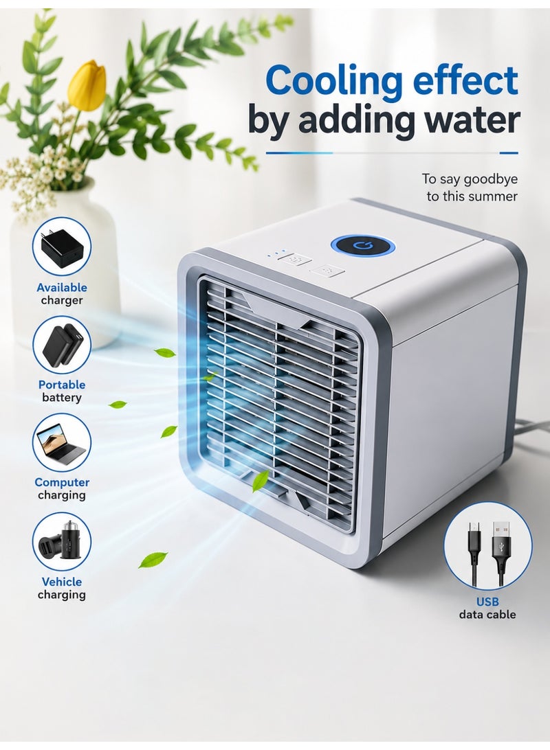 Portable Mini Desert Cooler and Air Conditioner with USB Port - Small Portable Air Conditioner - Image 3