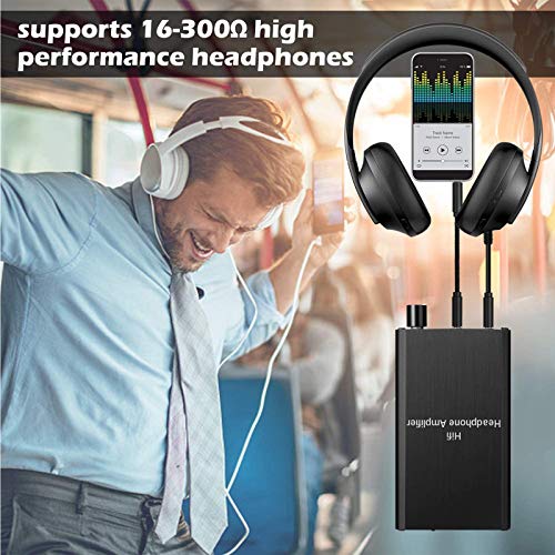 Mypin Headphone Amplifier, Portable HiFi Headphone Amp 3.5mm Stereo Audio Gain Switch Support Impedance 16-300Ω Headset for MP3/MP4 /Phones/Digital Players/Computers/Xbox one,PS4,PS5 Controller - Image 3