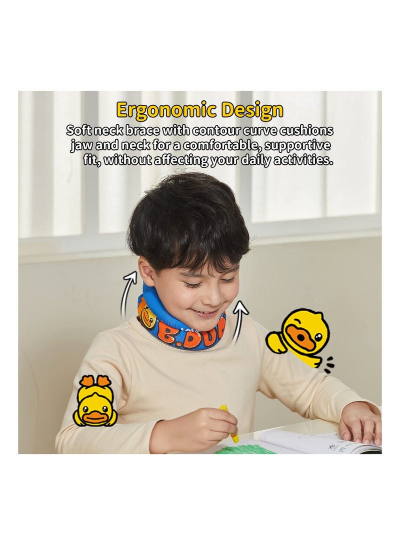 Kids Soft Neck Collar Brace for Posture, Cute Duck Foam Cervical Support Child, Youth Corrector Children Whiplash and Injury Pain Relief, Ease Pain(Small)(Neck Size is 27-29cm) - Image 2