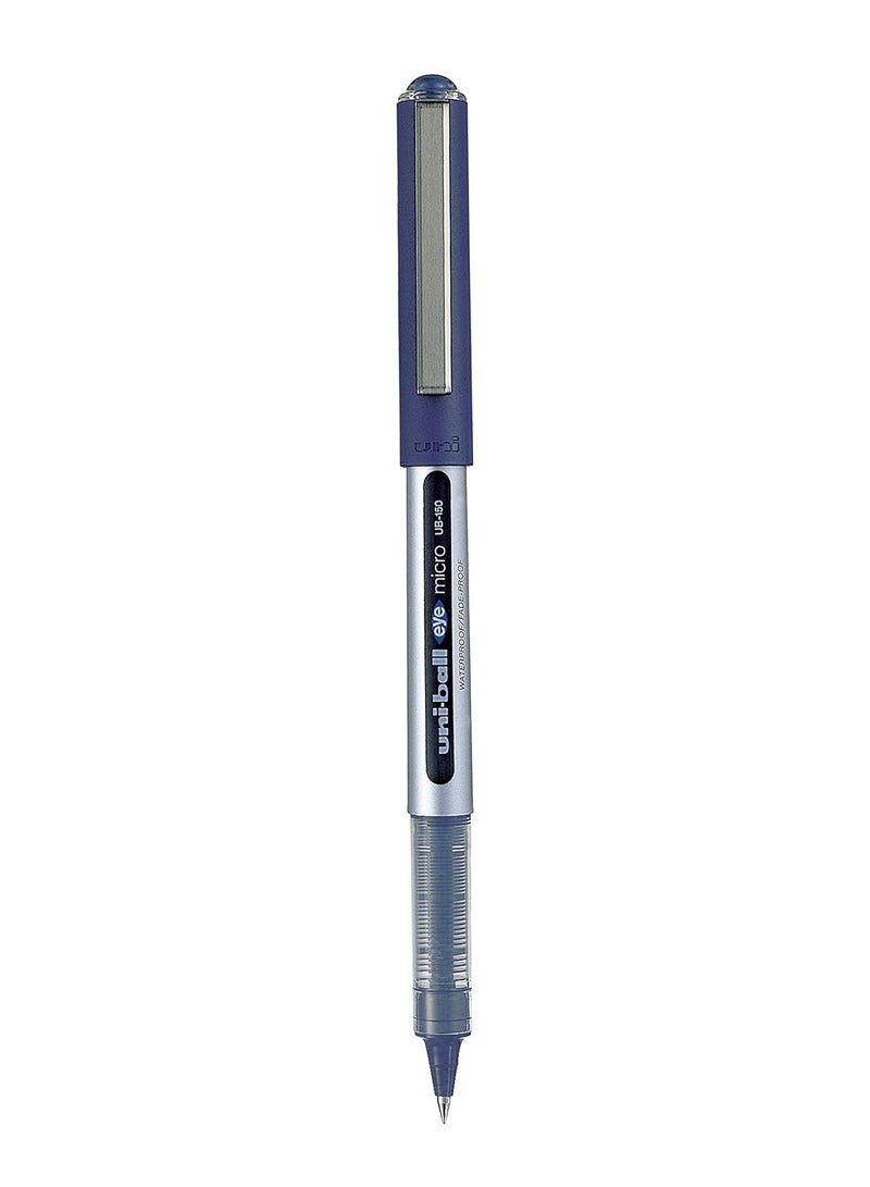 Uni-Ball-EYE UNI-BALL Eye UB150 0.5mm Roller Ball Pen | Blue Ink, Pack of 3 - Image 3