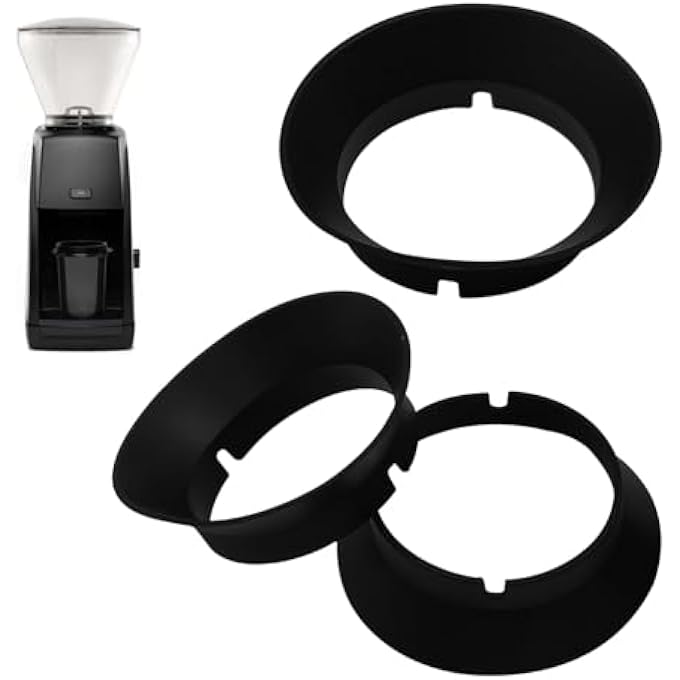 NALACAL استبدال حشية بثلاث قطع لمطحنة باراتزا إنكور بطحونة سيليكون مطحنة قهوة خاتم استبدال القهوة لمطحنة القهوة باراتزا فيرتوزو كهربائية مخروطية شق أسود - Image 1