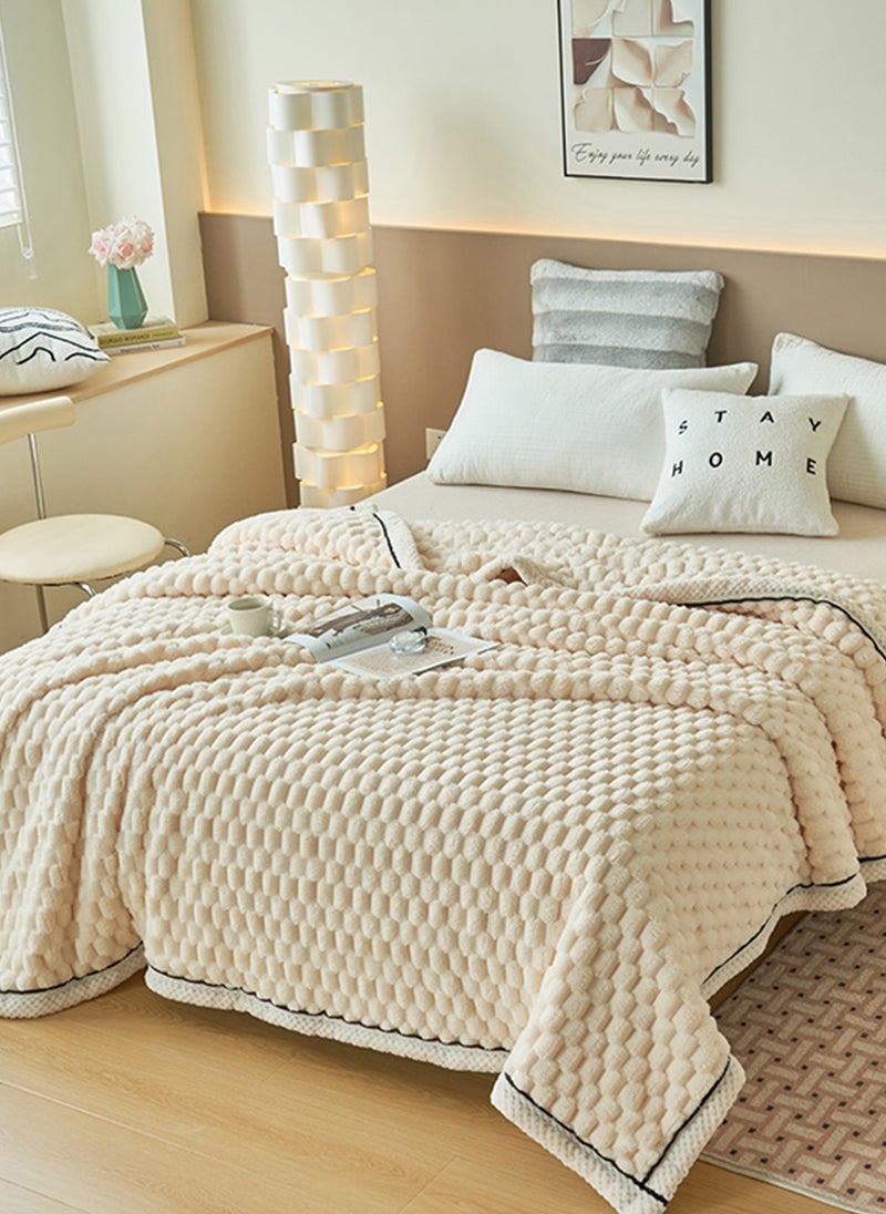 Sharpdo Light Luxury Short Hair Thickened Blanket, Suitable for Office Nap Blanket Sofa Blanket 200*230cm (Excluding Pillowcase)  - Image 1