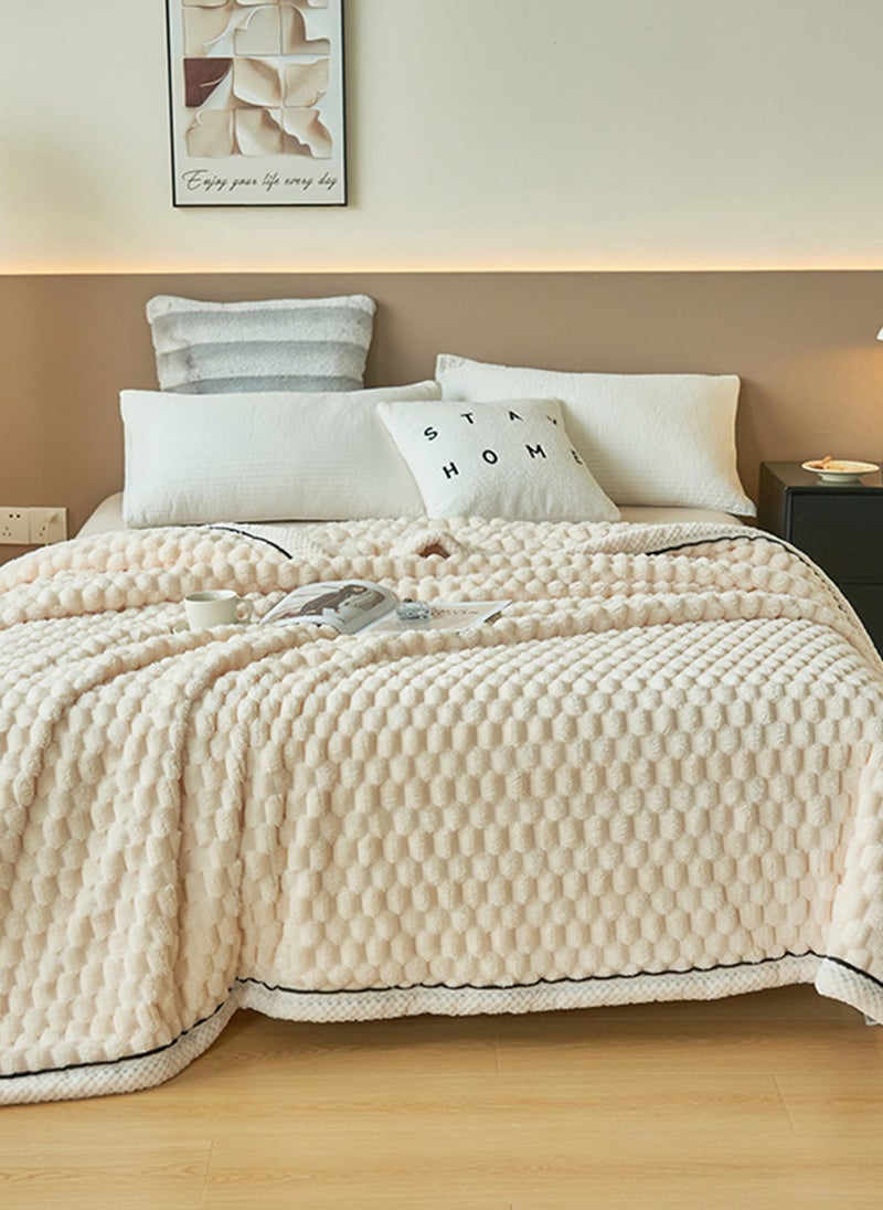 Sharpdo Light Luxury Short Hair Thickened Blanket, Suitable for Office Nap Blanket Sofa Blanket 200*230cm (Excluding Pillowcase)  - Image 2