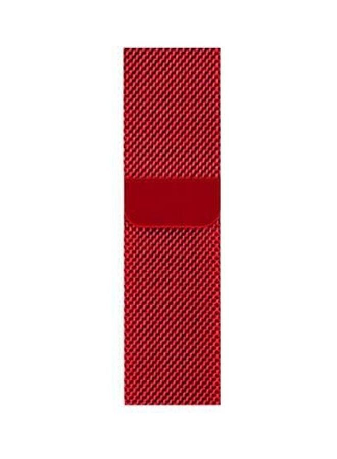 NIBEMINENT Loop Stainless Steel Smartwatch Strap Band For Huawei GT2/GT Red  - Image 2