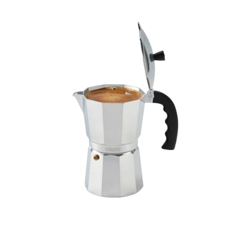 IMUSA 9 Cup Cast Aluminum Stovetop Coffeemaker, Moka Pot for Classic Cuban, Italian, and Espresso Style Coffee - Image 1