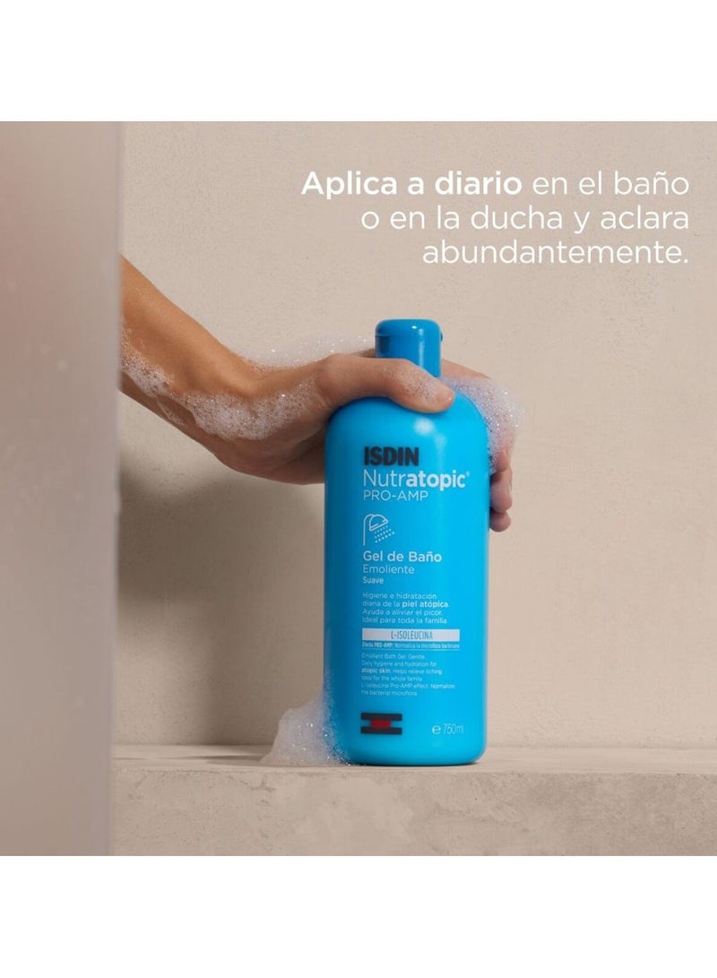 Isdin Nutratopic Pro Amp Emollient Bath Gel 750ml - Image 4