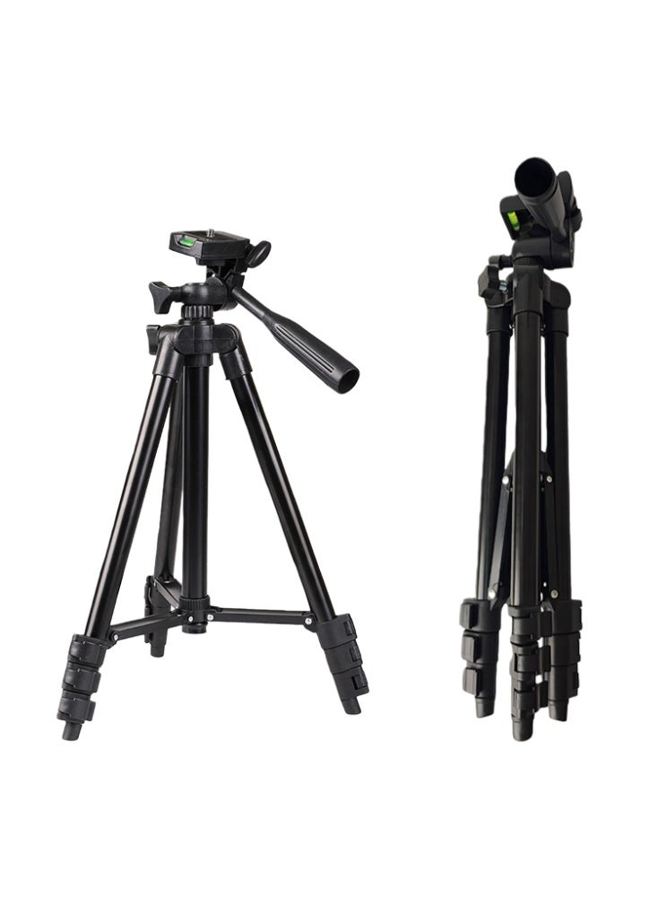 51 Inch Extendable Phone Tripod and Camera Stand with Bluetooth Remote and Clip - Image 1