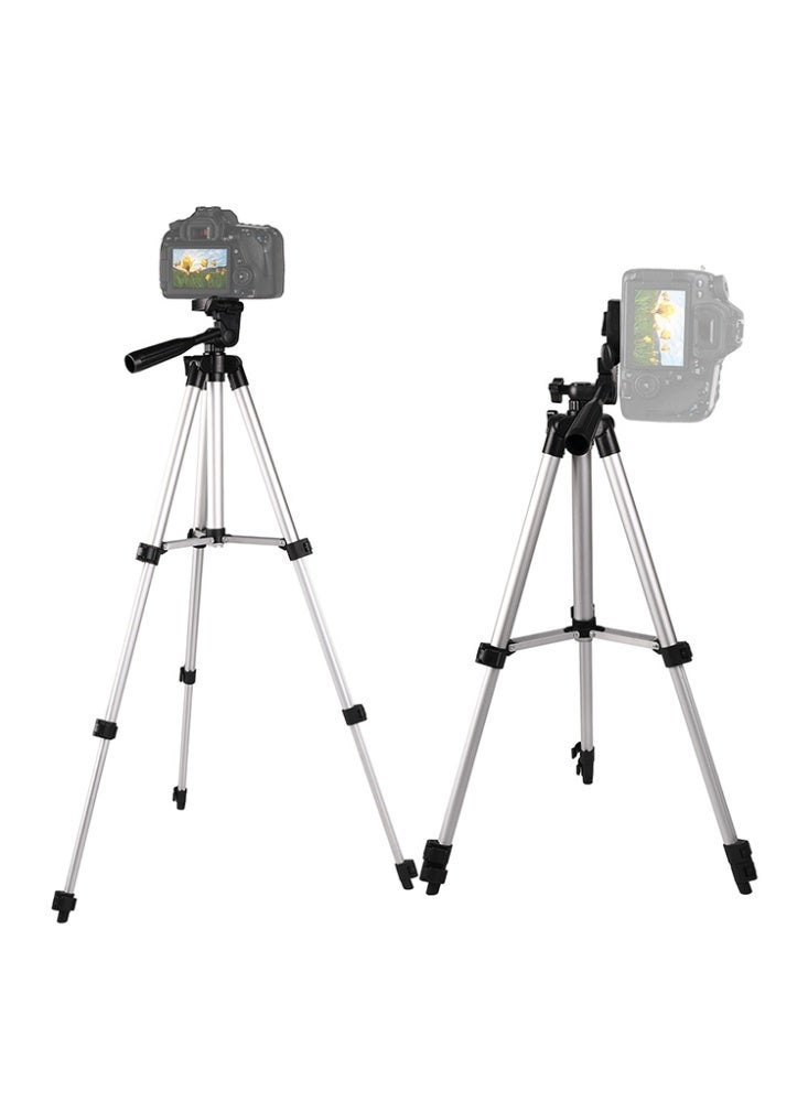 51 Inch Extendable Phone Tripod and Camera Stand with Bluetooth Remote and Clip - Image 4