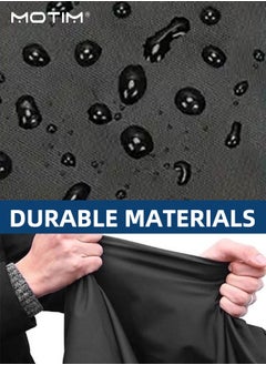 Motim 190T Waterproof Motorcycle Cover, Motorbike Cover, UV Protection Dustproof Heatproof Shed Motorcycle Shelter Indoor Outdoor, 98.4 inches 2XL  - Image 5