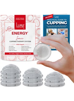 Lure Essentials Lure Essentials Cupping Therapy Set 10 Professional Silicone Cupping Cups for Muscle Knots, Joints, Muscles, Arms and Feet 