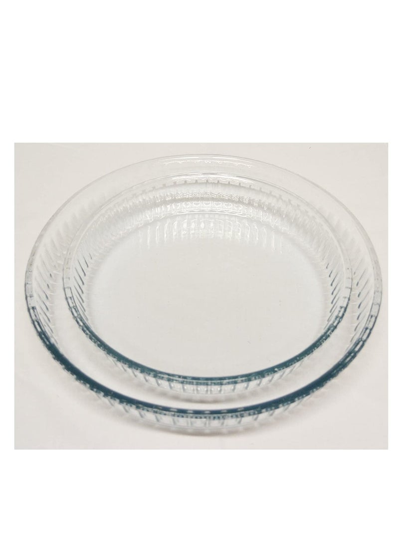 Borcam Round Glass Ovenware Set 2950 ml 31.9 cm & 1720 ml 26 cm  - Image 5