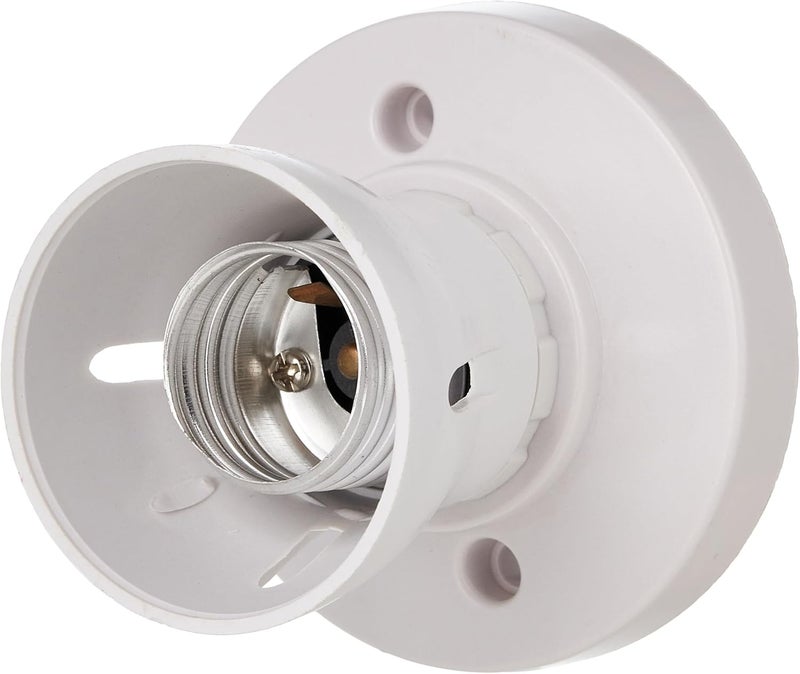 Powersafe E27 Base Batten Bulb Holder - White - Image 3