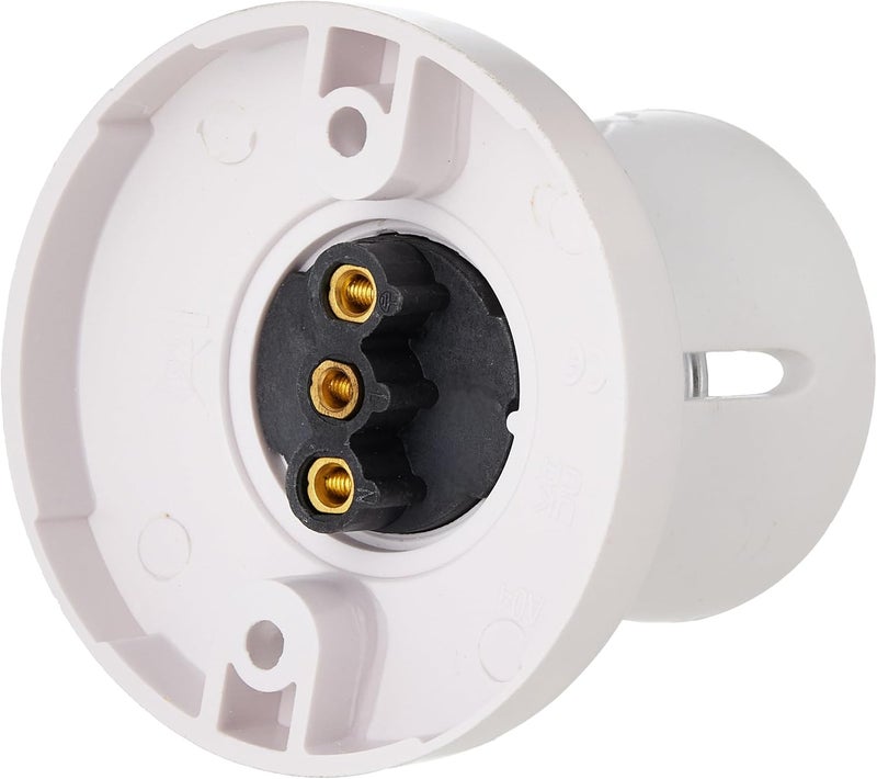 Powersafe E27 Base Batten Bulb Holder - White - Image 4