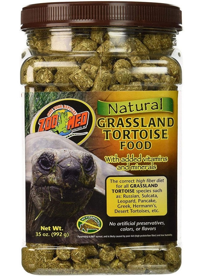Zoo Med Natural Grassland Tortoise Food 35 oz - Pack of 3