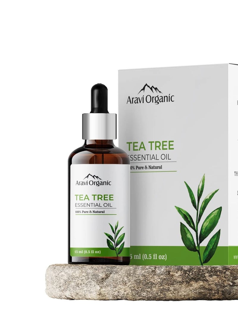 Aravi Organic Aravi Organic Tea Tree Oil for Skin Acne 15ml  - Image 1