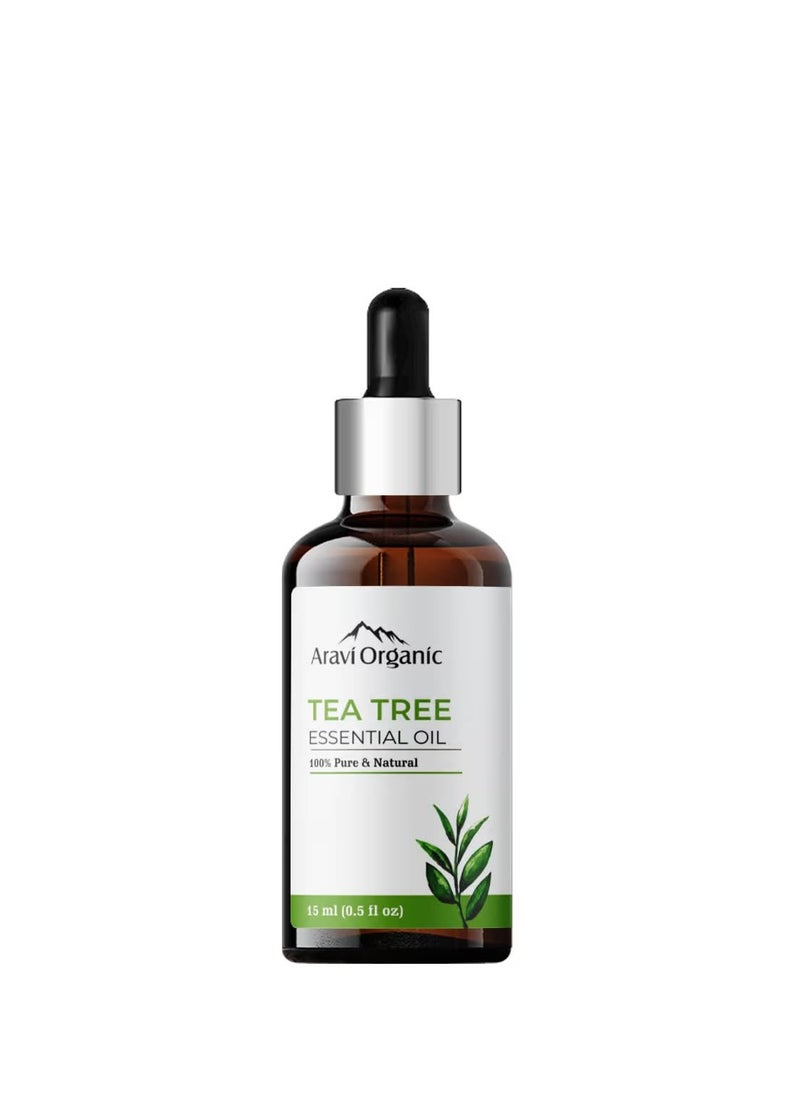 Aravi Organic Aravi Organic Tea Tree Oil for Skin Acne 15ml  - Image 2