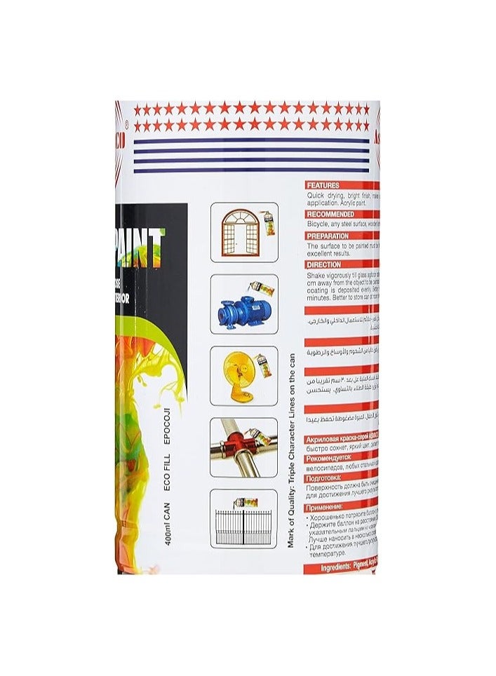 Asmaco Spray Paint  Black 400ml - Image 3