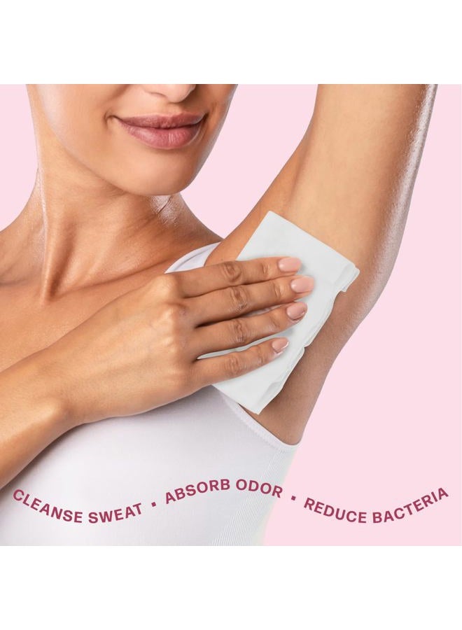 Dew Well Deodorant Wipes - A Fresh Start When You're On the Go - Aluminum, Paraben, and Sulfate Free - Rose Scent - 50 Individually Wrapped Wipes - Image 3