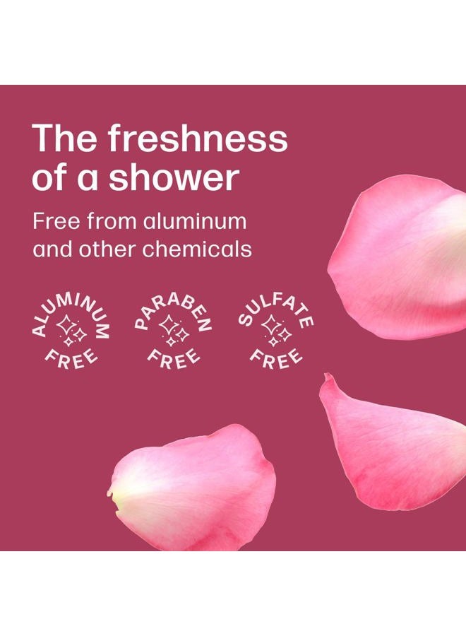 Dew Well Deodorant Wipes - A Fresh Start When You're On the Go - Aluminum, Paraben, and Sulfate Free - Rose Scent - 50 Individually Wrapped Wipes - Image 4