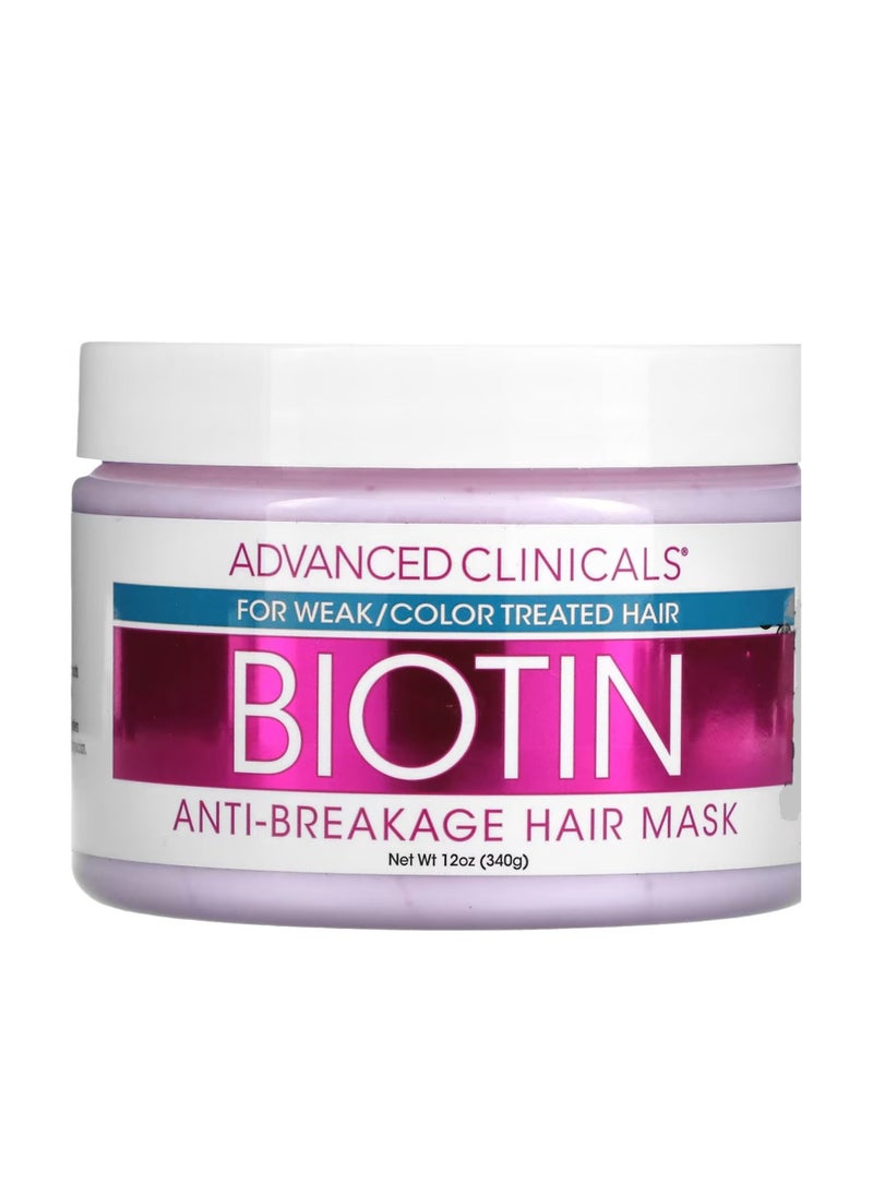 Advanced Clinicals - Biotin Anti-Breakage Hair Mask 340 ml - Image 1