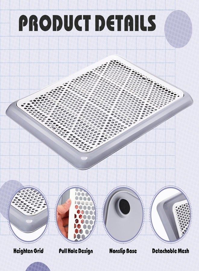 Mifoci Dog Training Pad Holder with Mesh Tray Non-Slip Leak Proof Puppy Potty Tray for Small Medium Large Dogs Pee Pad Holder Easy Clean Indoor Bathroom(19.69 x 14.17 Inch) - Image 4