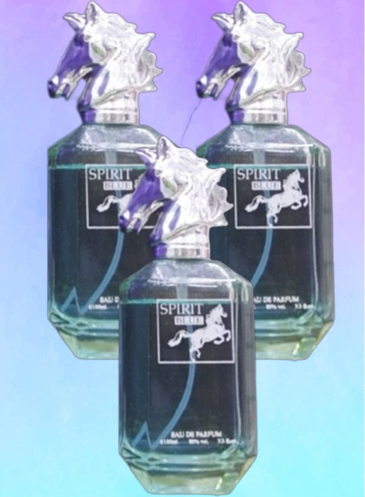 Blue 3 Pieces Spirit Blue Perfume 100ml EDP - Image 1