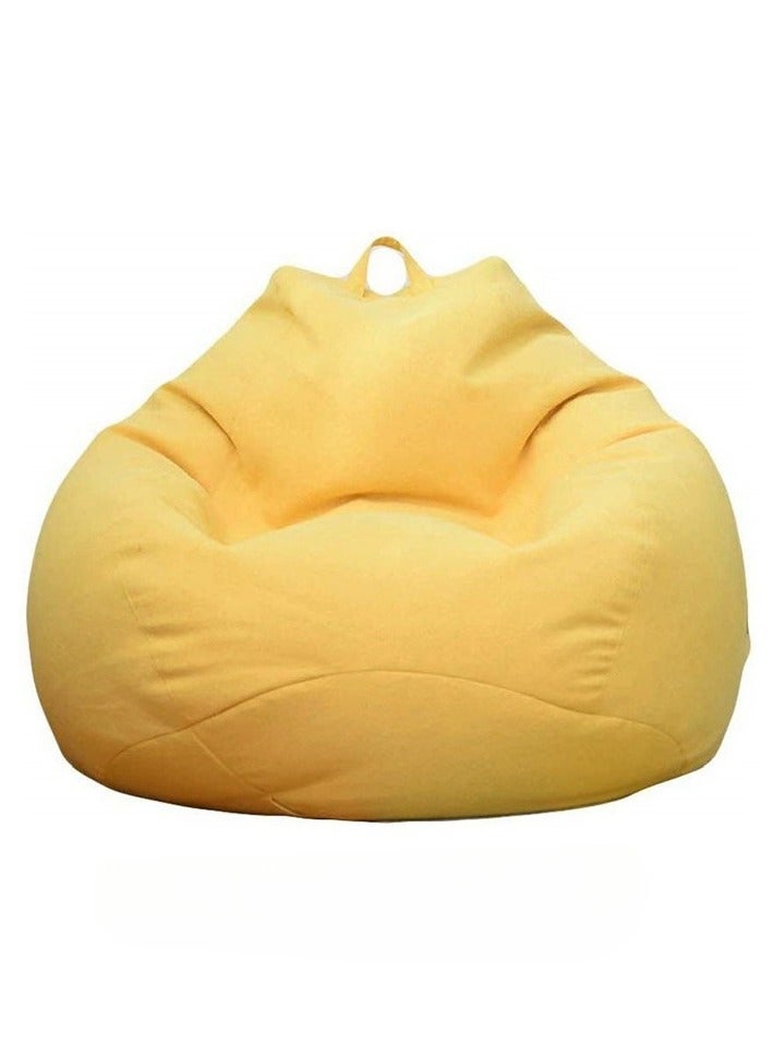 KUYING Protector Flax Removable Bean Bag Cover 