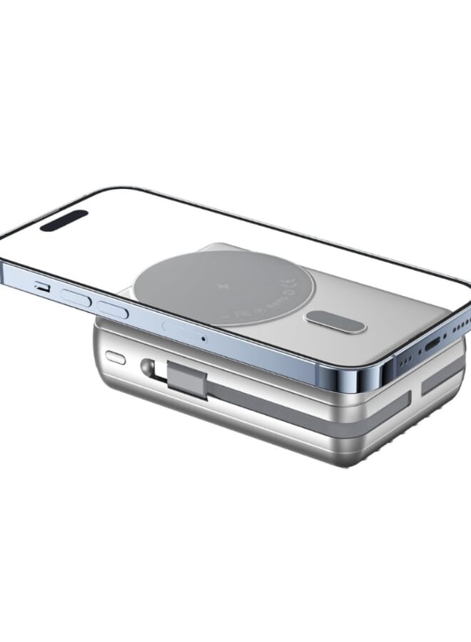 MOOG MAX WIRELESS PD PORT OF POWER BANK 10000 - USB PORT SUPPORTS FAST CHARGING
LC PORT, REVERSE CHARGING FROM IPHONE TO TYPE C, WIRELESS CHARGING
TYPE C CONNECTION CABLE - IPHONE CONNECTION CABLE, SILVER - Image 2