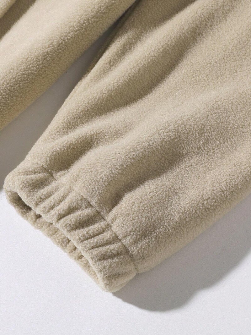 JVX Unisex-Adult Wool Blend Round Neck Sweatshirt (MSS-01_Beige - Image 2