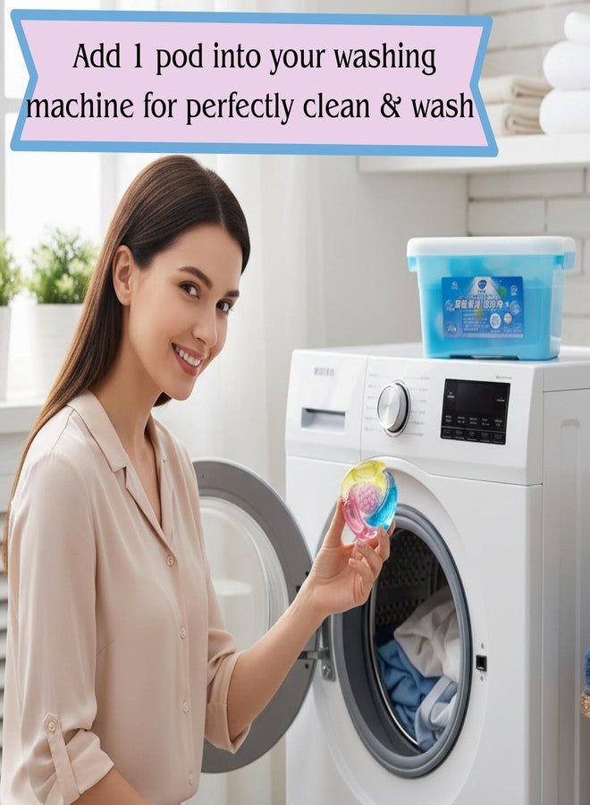Valajogi Portable 25 Pcs Laundry Detergent Gel Capsules – Travel-Friendly Laundry Beads for Clothes Cleaning | Liquid Washing Pods for Home, Dorm, Bathroom & Travel Multicolor (Pack Of 25 - Image 3
