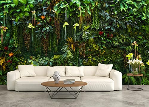 Reyhui Green Wallpaper Banana Leaf Floral Mural Wallpaper for Bedroom Living Room TV Background Sofa Wall (not self-Adhesive) - Image 4