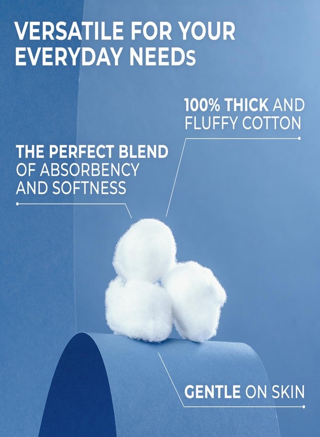 Q-tips Super Jumbo Cotton Balls for Beauty, First Aid and Baby Care, 100% Thick Cotton, 100 Count - Image 4