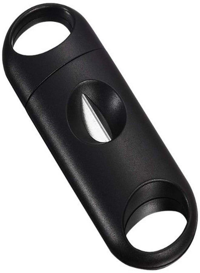 Visol "Chrys" Stainless Steel V-Cut Cigar Cutter, Black