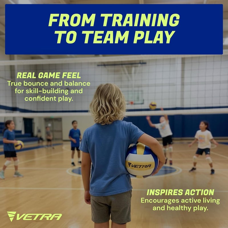 VetRa Premium, Soft Touch Volleyball, Official Size 5, Super Soft Volleyball Training Equipment for Professional & Recreational Use Practice, Sports & Outdoor, Kids, Teen Girls & Boys, Women & Men - Image 5