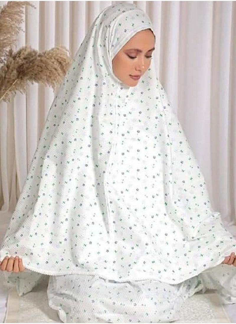 Generic Elegant 2-Piece White Prayer Dress: Comfortable look with high quality cotton material  - Image 2