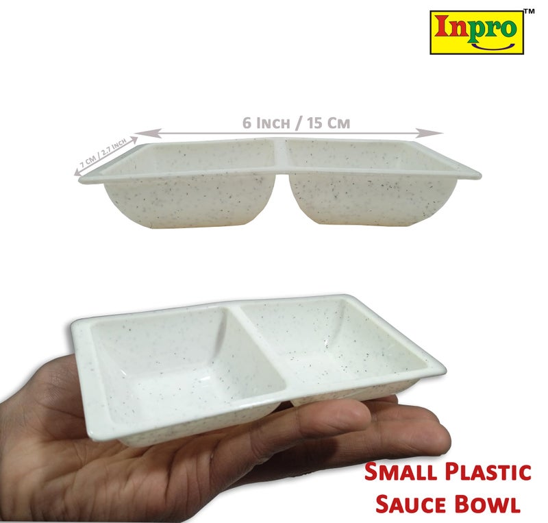Inpro Serve in Style with Our -6 Piece Small Sauce Bowl in White Color - Perfect for Dinners - Image 2