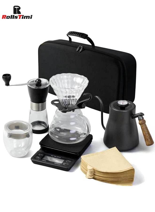رولستيمي صب أكثر من صانع القهوة المنقط مجموعة مع حقيبة حمل المحمولة - Image 1